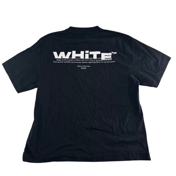 Off-White Men's Black Off Split T-Shirt Size M - Picture 4 of 11